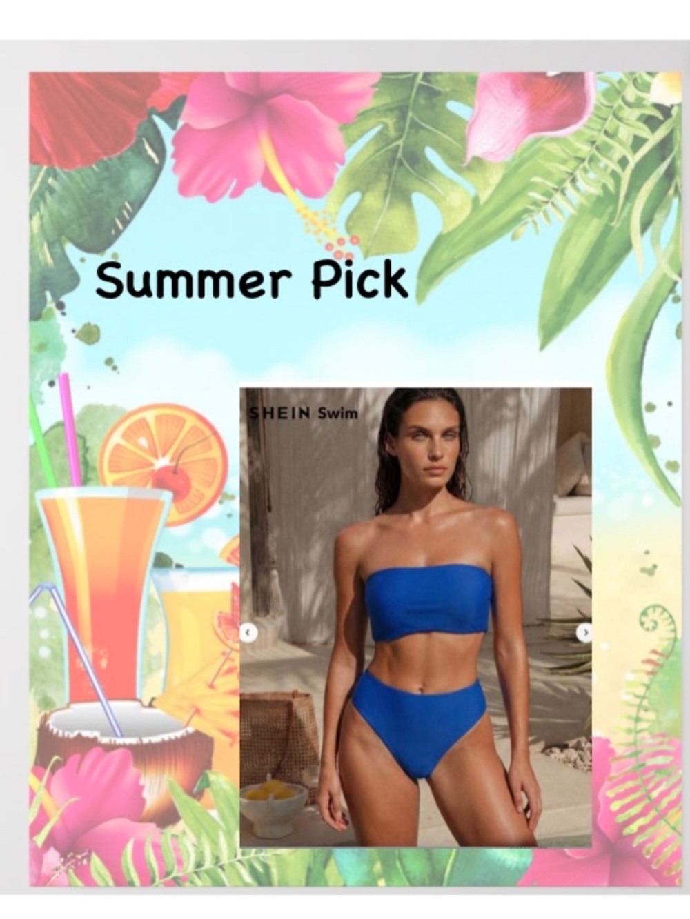 Royal Blue Bikini/ Lace-Up Bandeau Top & High Waist Bottom/Size Large